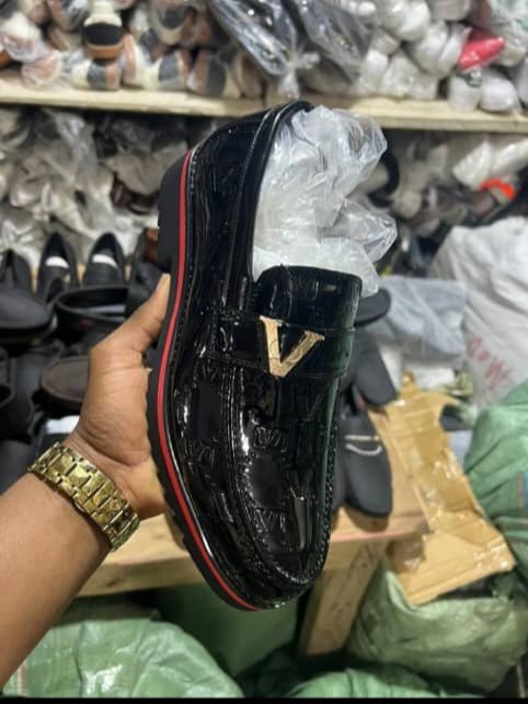 Patent leather loafer